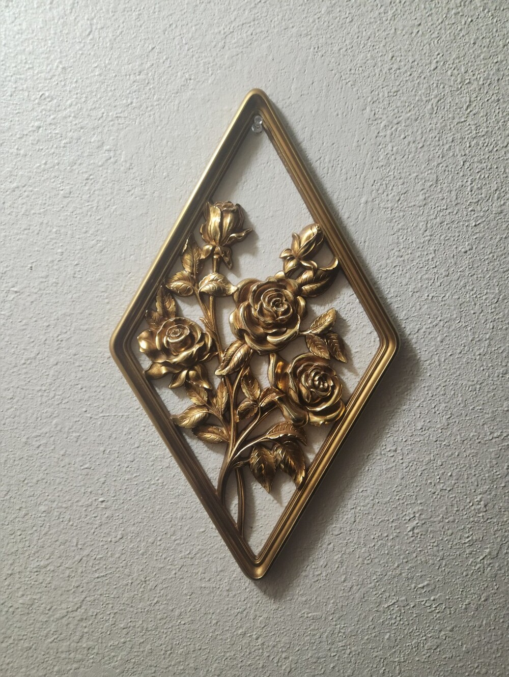 Vintage Syroco Rose Wall Decor